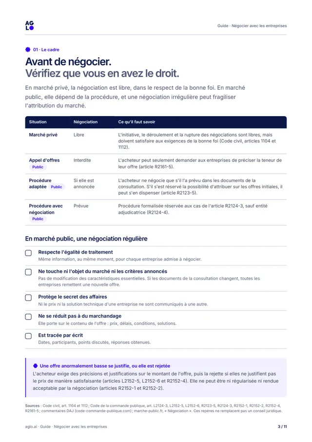 Page 3 : ce que les règles permettent